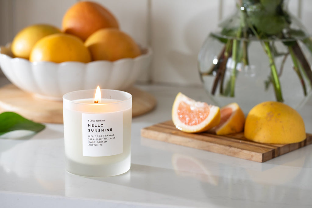 Hello Sunshine - Signature Candle (Grapefruit + Geranium + Lime)